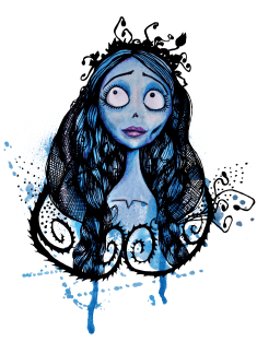 Tim Burton's Corpse Bride: Watercolor Emily Magnet