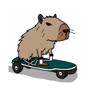 Capybara skateboard T-Shirt
