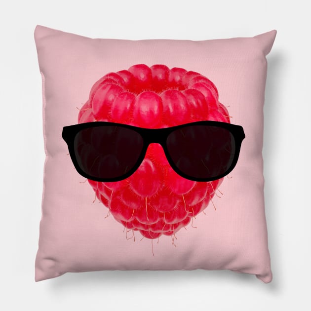 Cool Raspberry Pillow by SandraKC