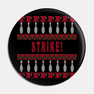 Bowling - Ugly Christmas Sweater Pin