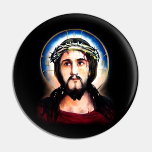 Son of God Jesus Christ, with a crown of thorns on his head Pin