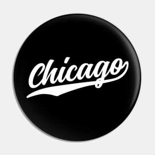 Chicago Cursive Vintage Athletic Script Pin