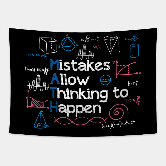 Mistakes allow thinking to happen Tapestry by quotesTshirts