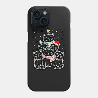 Cats Christmas Tree Phone Case