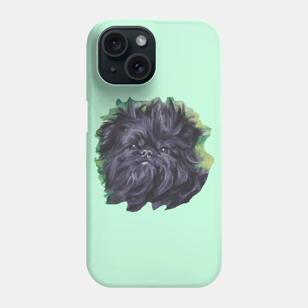 Affenpinscher Fine Art Painting Phone Case by LASHEPARD