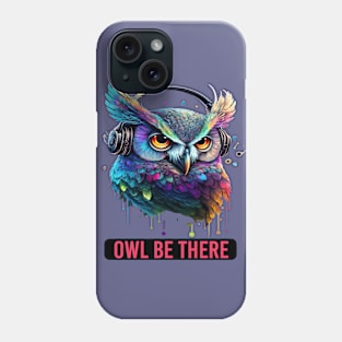 Funny Owl DJ Phone Case