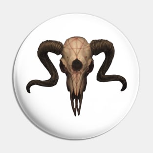 Lucifers Ram Skull Pin