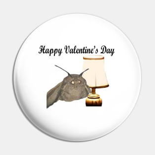 Valentine’s Day Moth and Lamp Pin