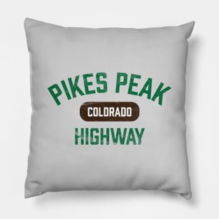 Pikes Peak Highway - Colorado Rocky Mountains Pillow