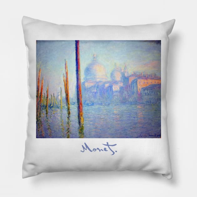 Grand Canal, Venice - Claude Monet Pillow by Naves