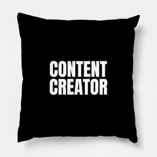 Content Creator - Simple Bold Text Pillow