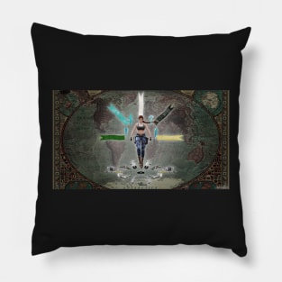 Tomb Raider III - fresco Pillow