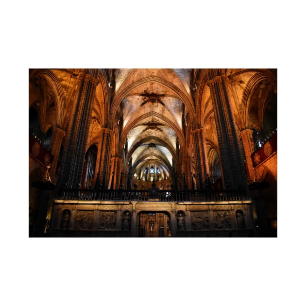 Barcelona Cathedral of Saint Eulalia Inside by IgorPozdnyakov