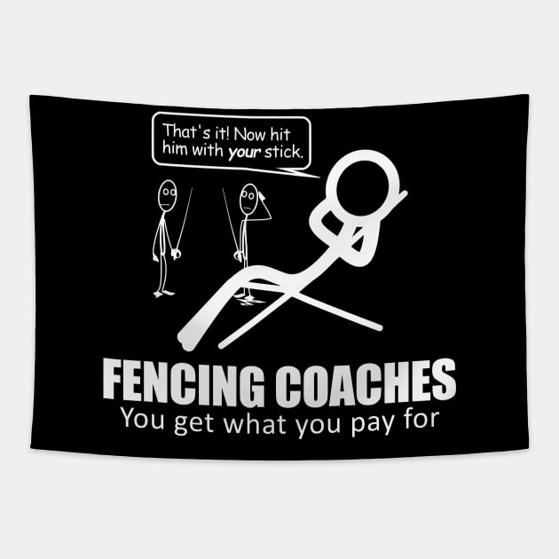 Funny Fencing Gift Tapestry by TCP