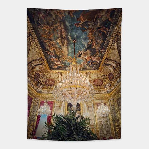 golden Napoleon apartment Tapestry by psychoshadow