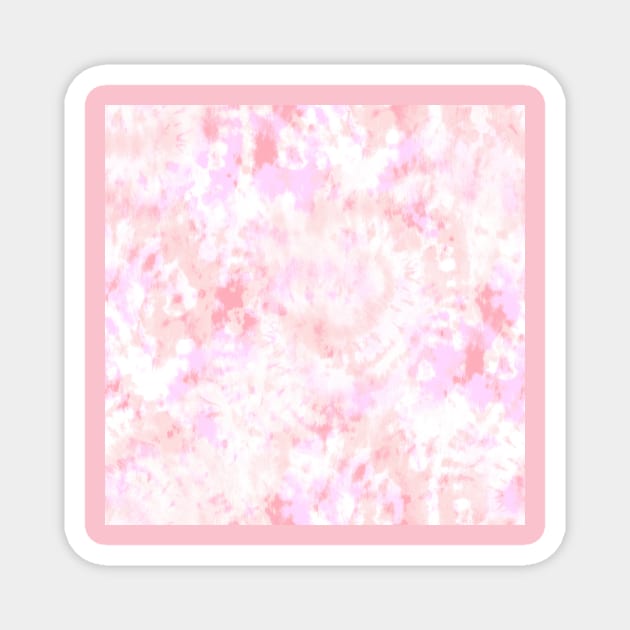 Blush and Pink Tie-Dye Magnet by Carolina Díaz