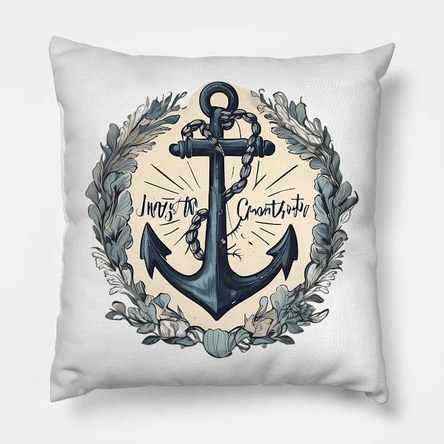 Maritime Fun, Nauti Girl's Sailing Joy Pillow by trubble