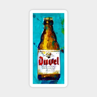 Beer Belgian - Men Cave, Kitchen Art Bar Art Ale Magnet