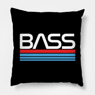 Bass Strings Dark Theme Pillow