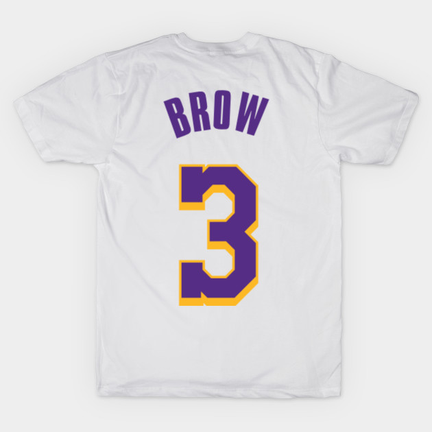 Anthony Davis The Brow Basketball Jersey Number Los Angeles Lakers T Shirt Teepublic