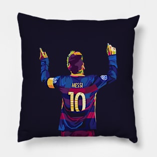 messi celebration Pillow