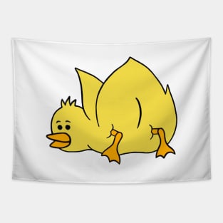 Duckie Buttie | Cute Yellow Duck Butt Tapestry