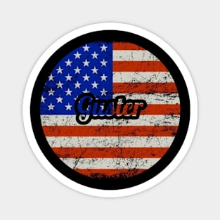 Guster / USA Flag Vintage Style Magnet