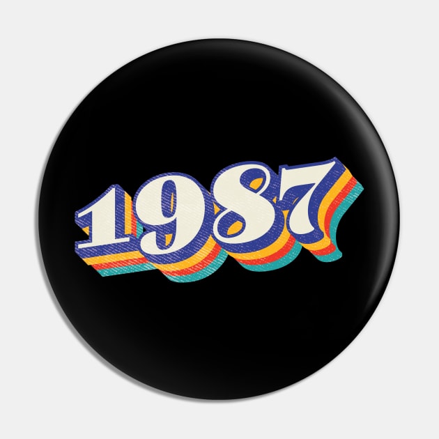 1987 Birthday Year Pin by Vin Zzep