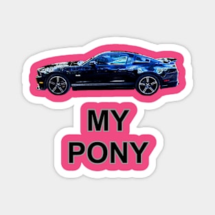 My Pony BLK50 Neon Magnet