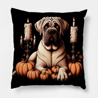 Hagrid's Dog Fang Pumpkin Patch Vintage fall Pillow