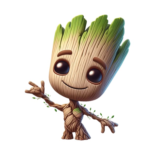 baby groot illustration by Dmytro