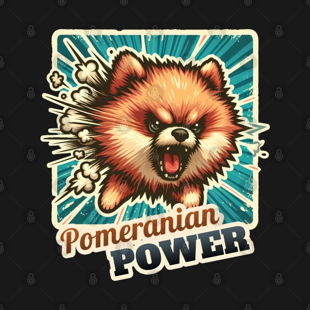 Pomeranian Angry by k9-tee