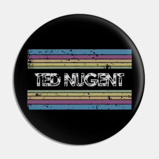 ted nugent vintage rainbow Pin