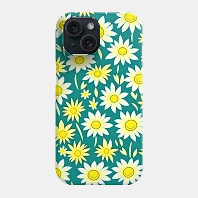 Daisy Pattern | Floral Pattern Phone Case by Uniman