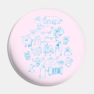 Party of pigs Pin