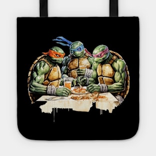 NINJA TURTLES EATING PIZZA Tote