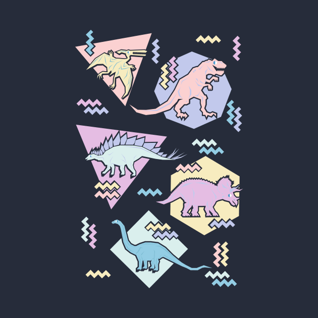 Nineties Dinosaurs Pastel by chobopop