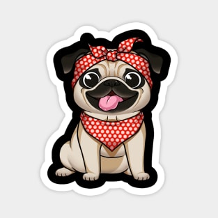 Pug-Mama: A Mother's Love in a Precious Pug Package Magnet