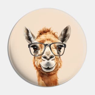 Cute camel with glasses Pin