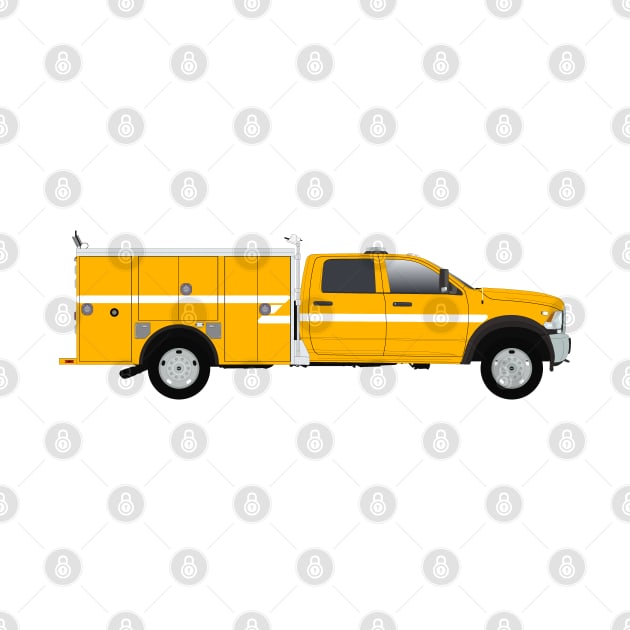 Yellow Quick Response Truck by BassFishin