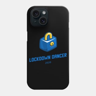 Corona virus 2020 Lockdown Dancer Blue Phone Case