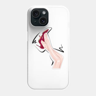 Fashion sketch heels and legs Phone Case