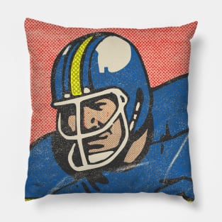 Retro Vintage American Football Player Pillow