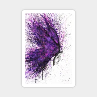 Purple Sky Butterfly Magnet