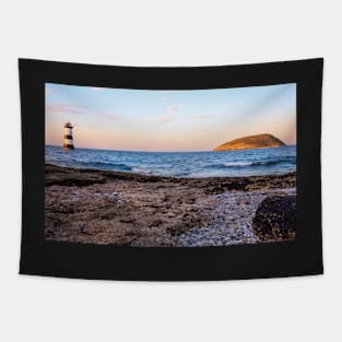 Sun setting on Puffin Island, North Wales Tapestry