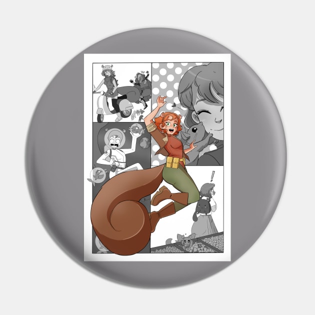 Squirrel Girl Comic Pin Up Pin by khemmings94