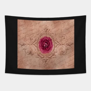 Rose Vintage Style Pink Flower Antique Design Gift Tapestry