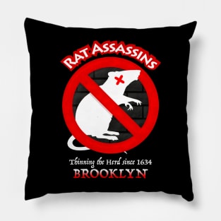 Brooklyn Rat Assassins Pillow