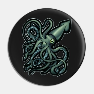 Green Giant Squid Architeuthis Pin