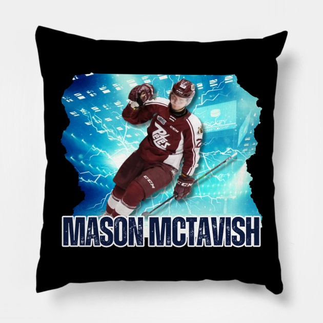 Mason McTavish Pillow by Moreno Art